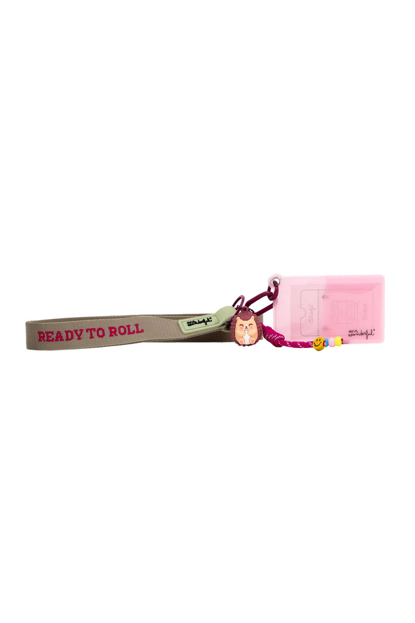 Mr. Wonderful Fita lanyard com porta-cart&otilde;es Ouri&ccedil;o - Ready to roll