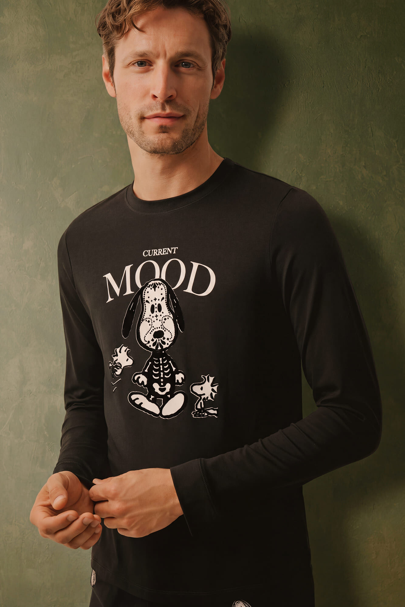 Women'secret Pijama lungă din bumbac Snoopy Halloween