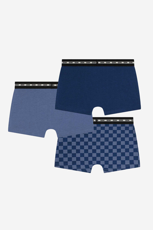 DIM Plain and printed 3-pack boys' boxers printed