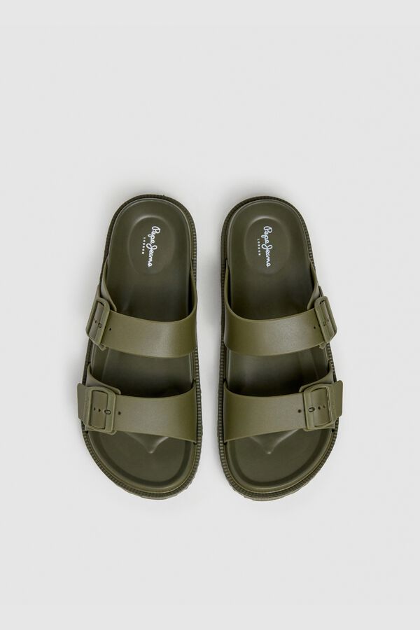 Pepe Jeans Military double strap sandal printed