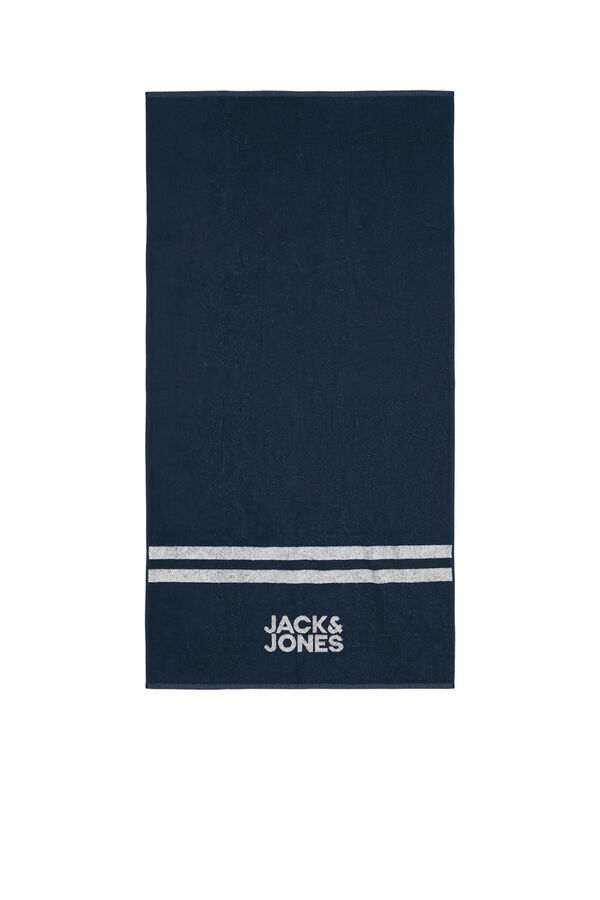 Jack & Jones 100% cotton beach towel blue