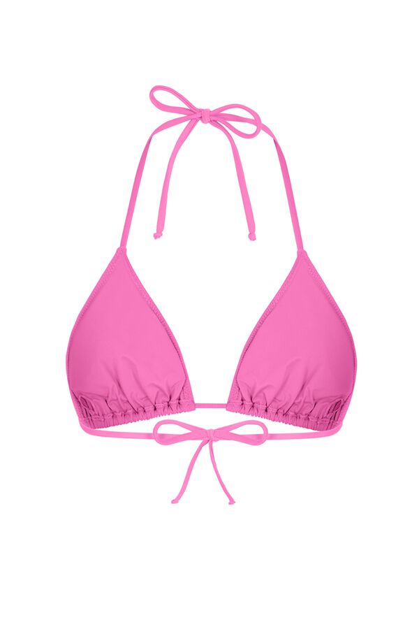 Penti Top bikini triangular cl&aacute;sico rosa