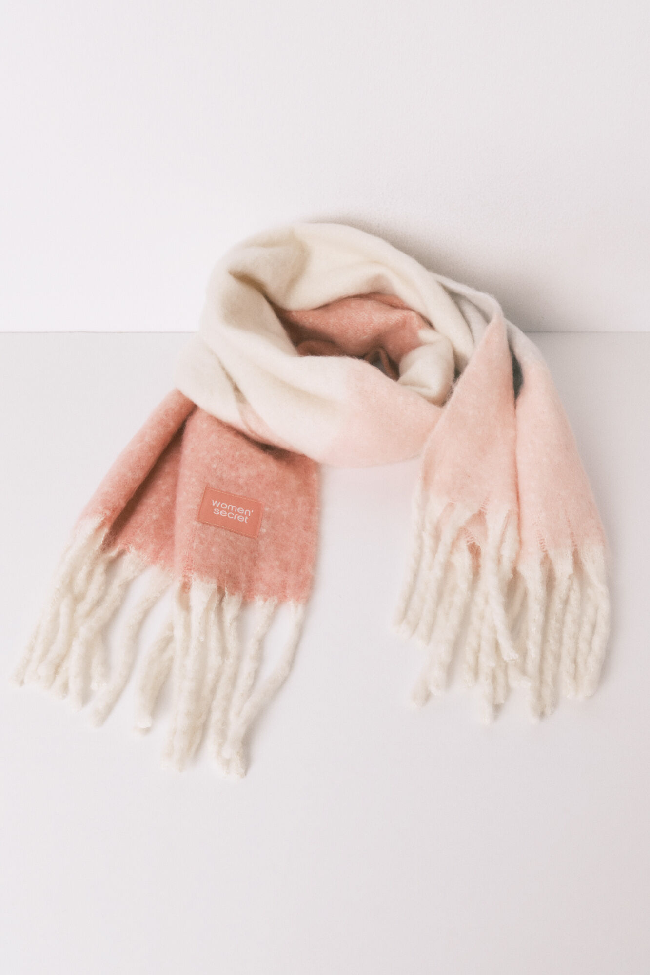 Women'secret &Eacute;charpe effet mohair imprim&eacute; blocs