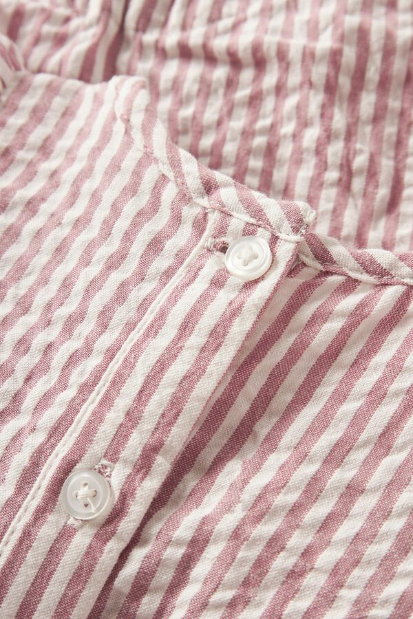 Name it Gestreifter Baby-Jumpsuit Rosa