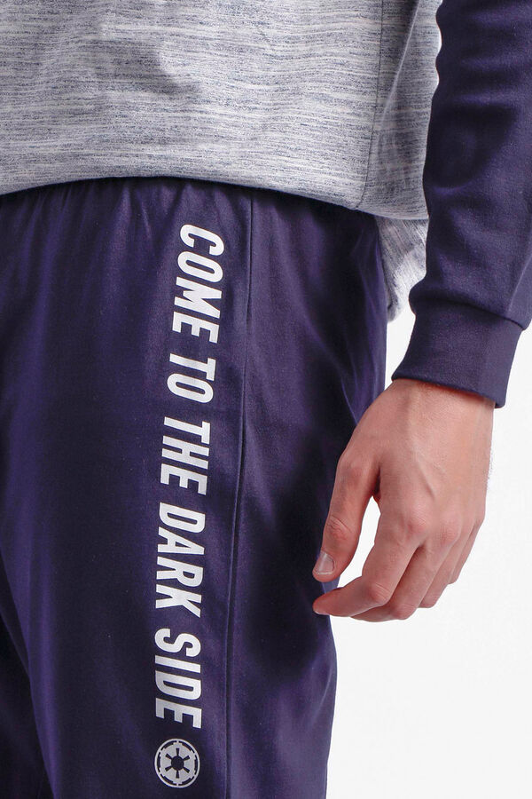 Admas Pijama manga larga Darker hombre - Star Wars azul