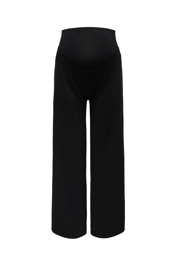 Only Maternity Wide-leg maternity trouser Crna