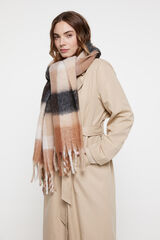 Pieces Long fringed scarf Gr&uuml;n