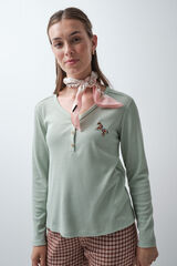 Women'secret Aqua short sleeve T-shirt green