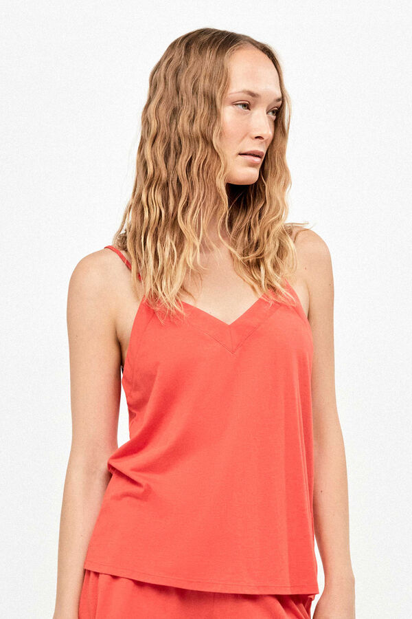 Gisela Two-piece top and short set burgundy