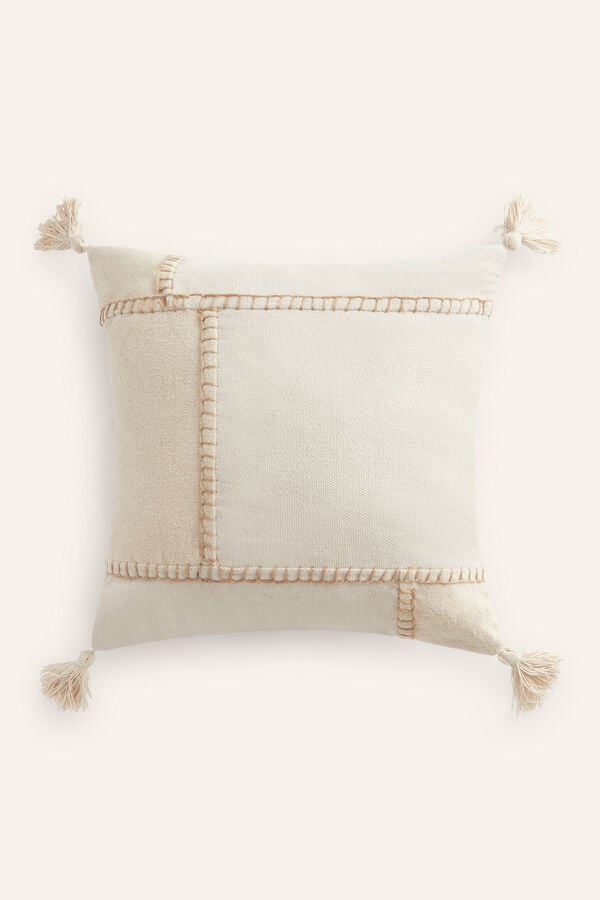 Womensecret Grotta cotton and jute cushion cover printed