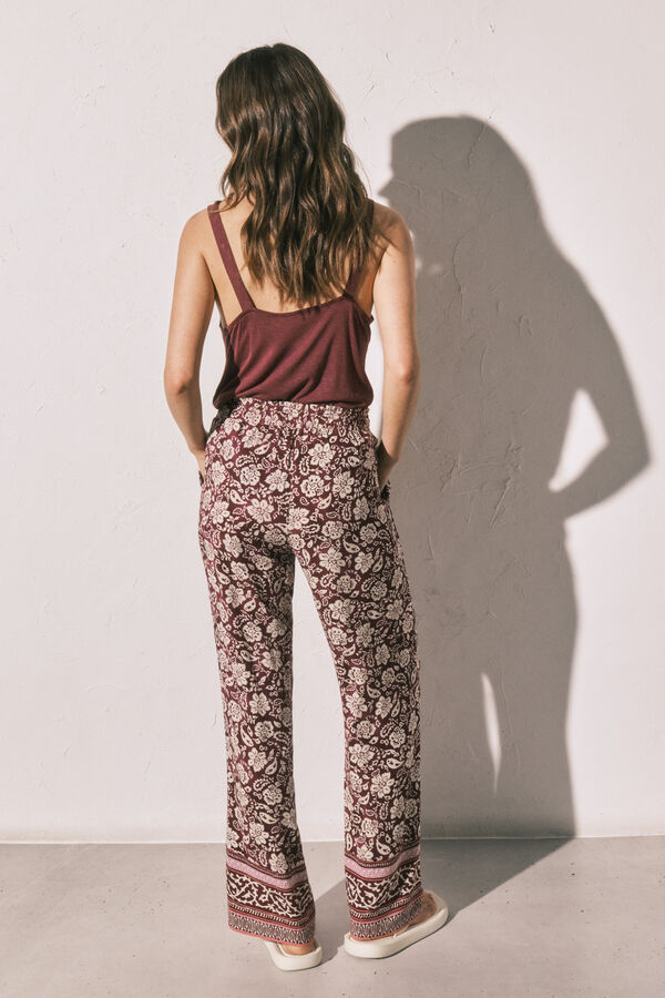 Women'secret Duge pantalone sa boho printom Print