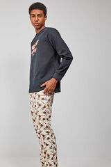 Gisela Gremlins men's long pajamas black