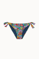 Bohodot Floral classic tie bikini bottoms blue