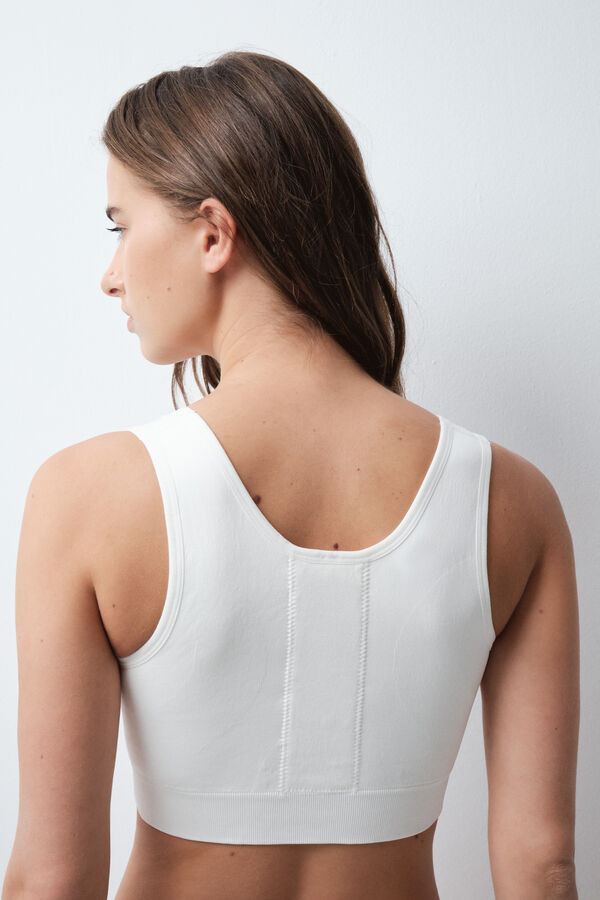 Women'secret White seamless compression postoperative top white