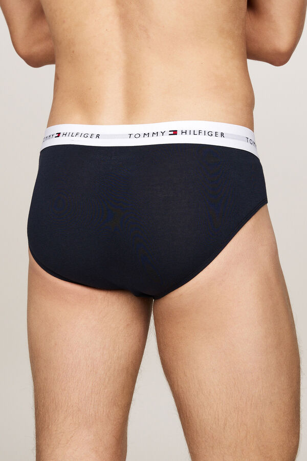Tommy Jeans Pack de 3 slips cinturilla colores azul