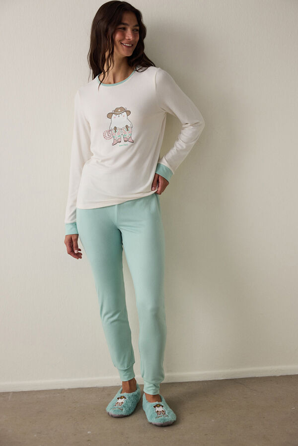 Penti Conjunto de pantalones largos para dormir estampado