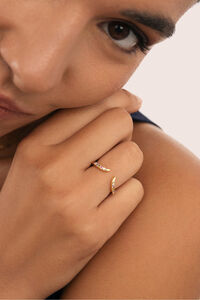 Singularu Ring Peak Scarlett Colors Silber vergoldet