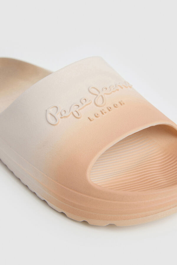 Pepe Jeans Sandalias de playa logo beige
