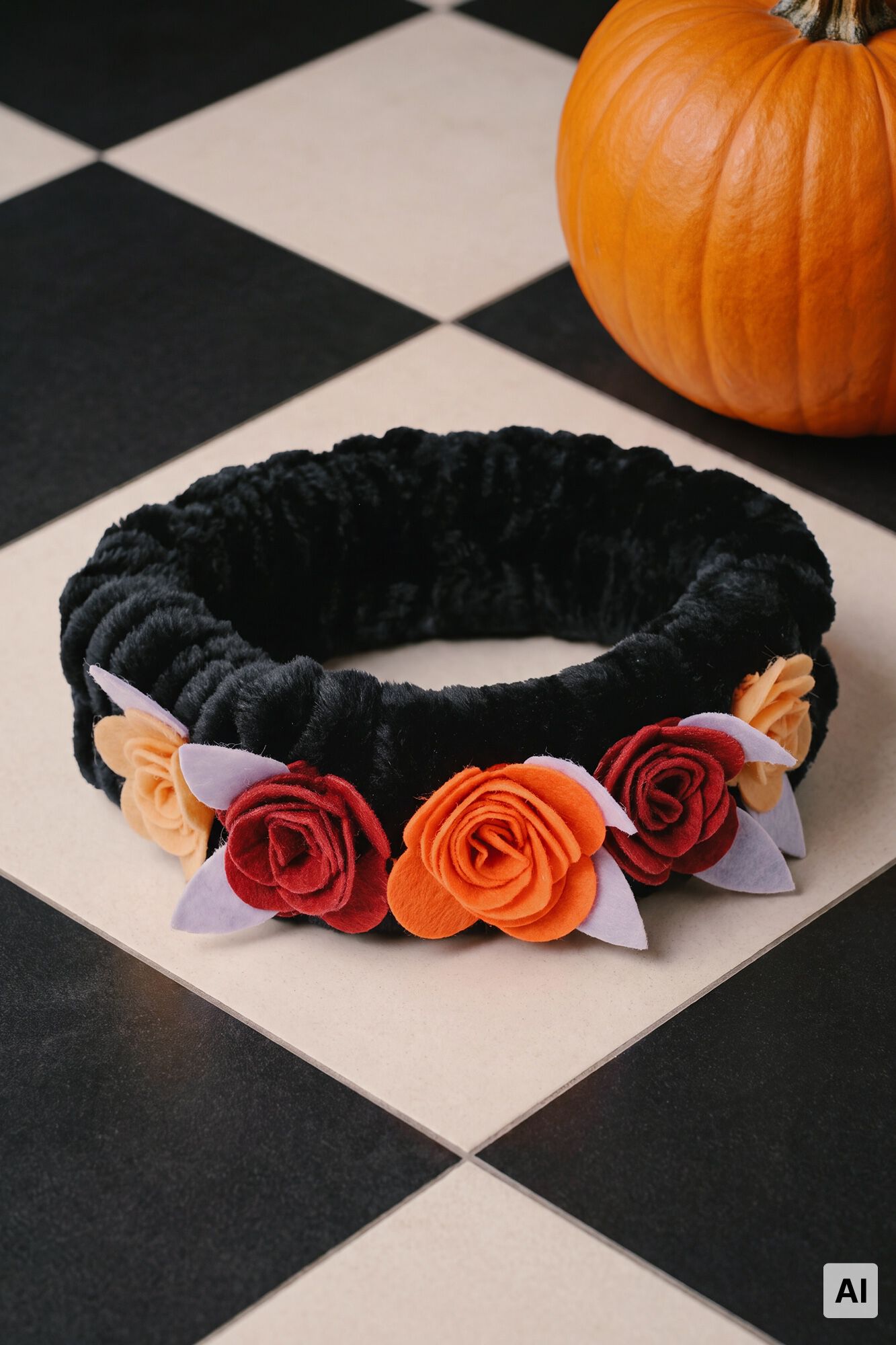 Women'secret Catrina Halloween floral headband