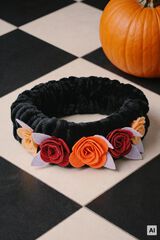 Women'secret Serre-t&ecirc;tes fleurs Catrina Halloween noir
