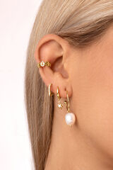 Womensecret Gold Polar Star Earrings Žuta