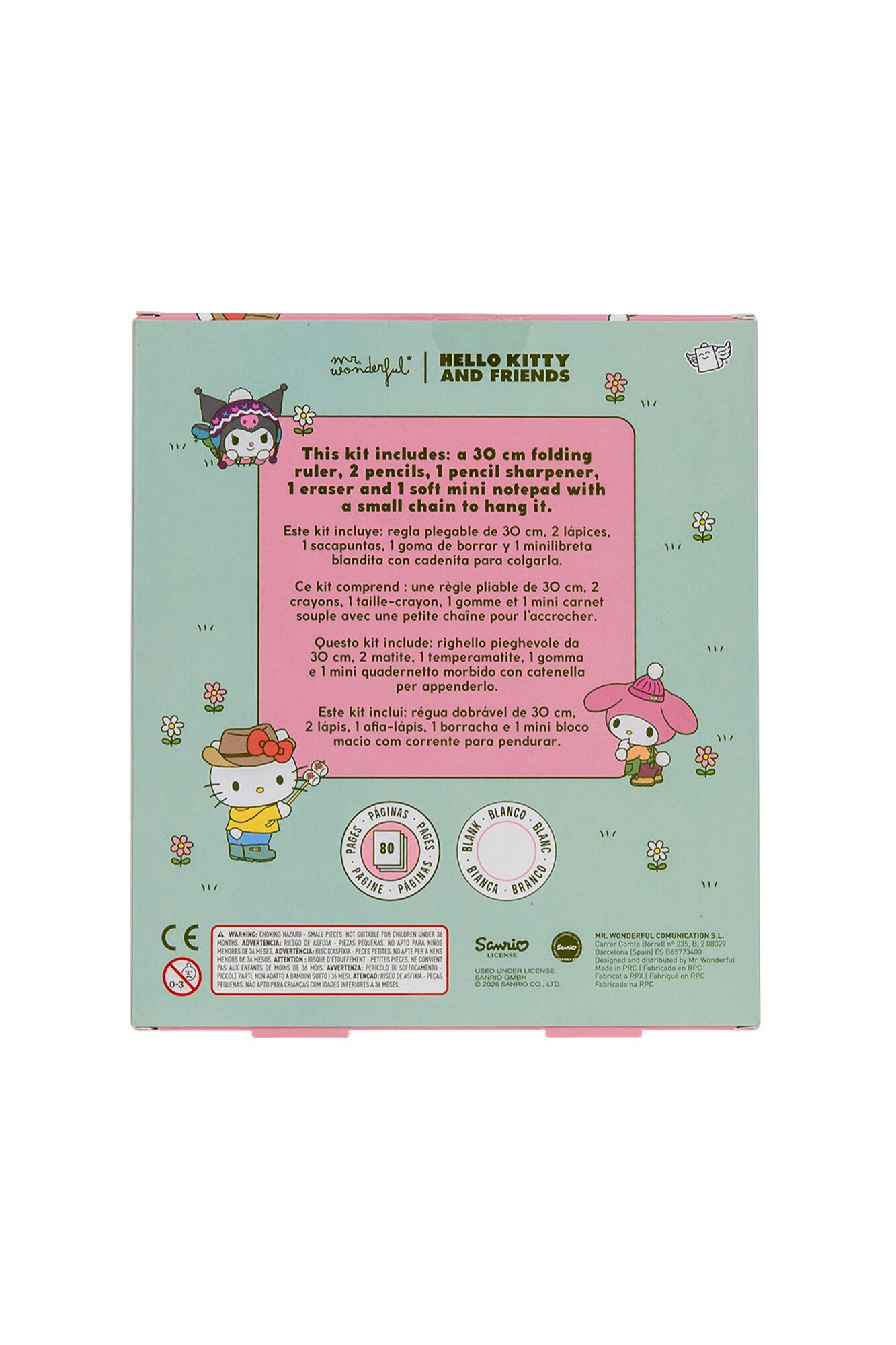 Mr. Wonderful Hello Kitty writing set