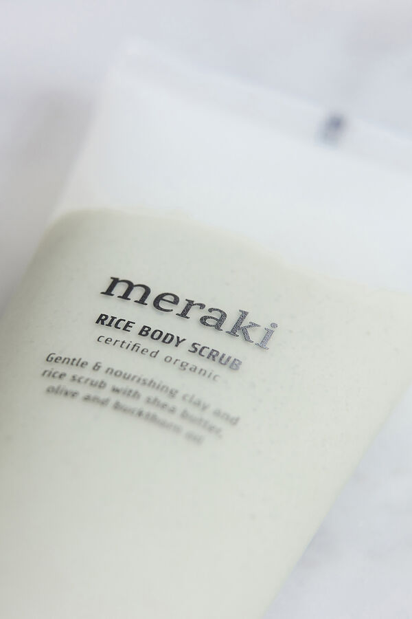 Meraki Exfoliante corporal de arroz blanco