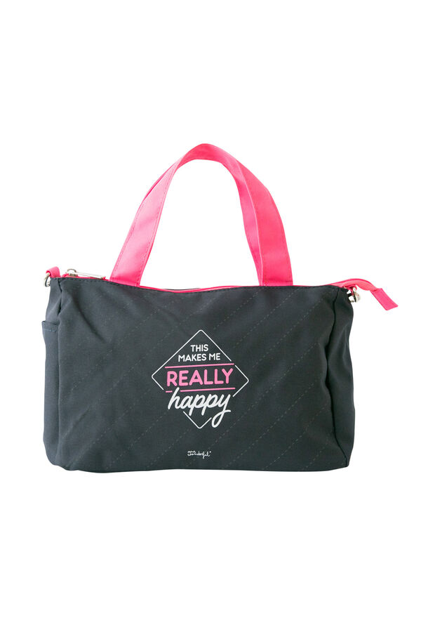 Womensecret Lunch bag - This makes me really happy Schwarz