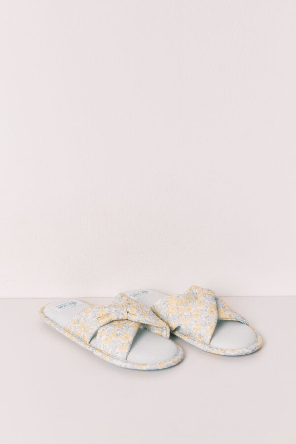 Women'secret Floral knot slippers printed