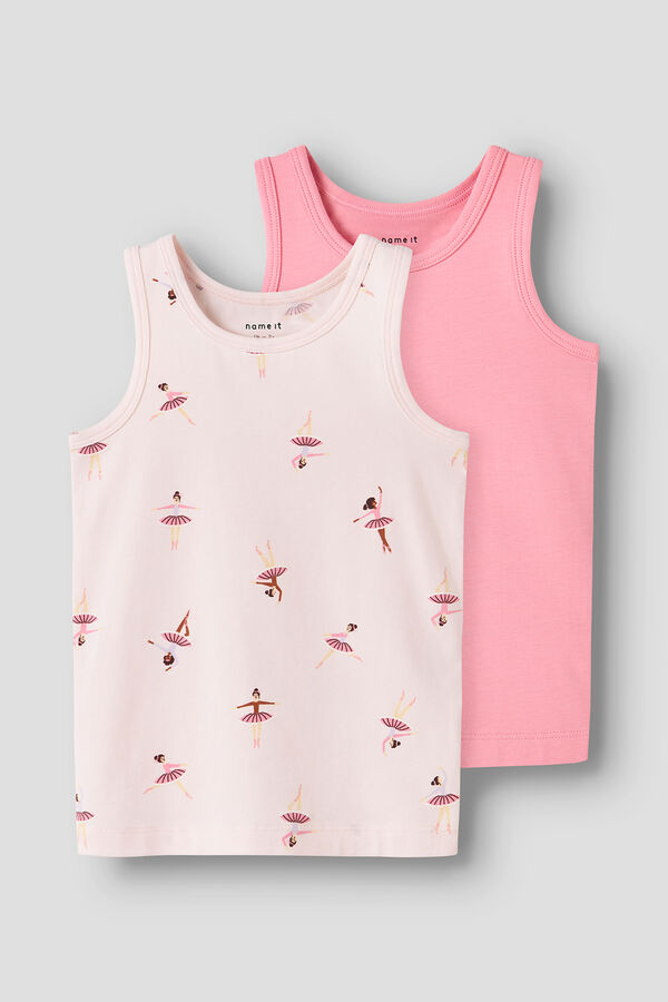 Name it Lot de T-shirts &agrave; encolure ballerine rose