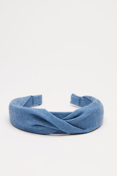 Womensecret Denim twist front headband blue