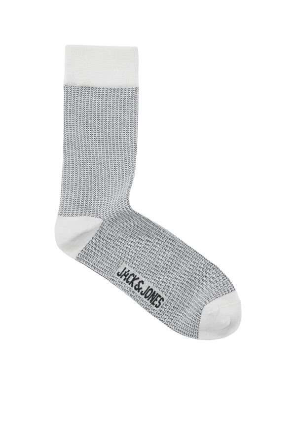 Jack & Jones Ribbed cotton sock pack black