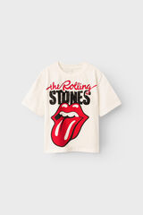 Name it T-shirt ROLLING STONE para menina branco