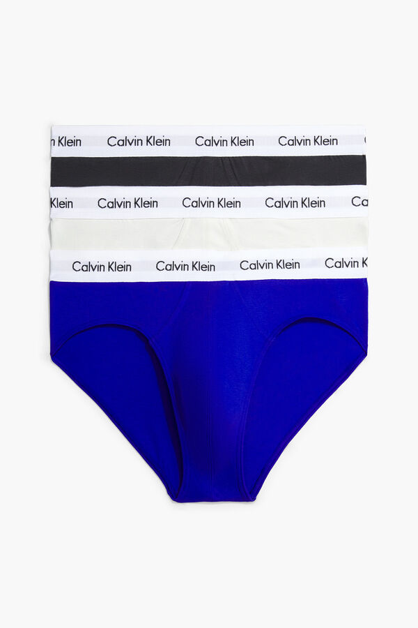 Calvin Klein Pack of 3 Cotton Stretch briefs  imprim&eacute;