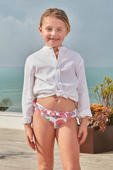 Gocco White hydrangea print panties white