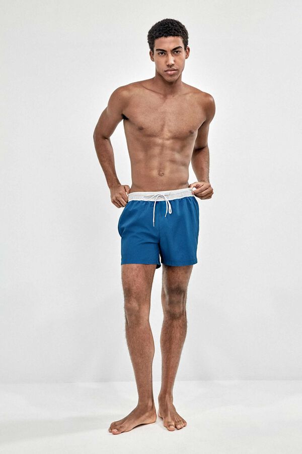 Gisela Plain men's swimwear printed