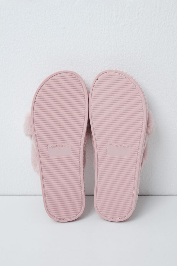 Women'secret Pink plush Snoopy slippers pink