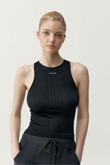 Born Living Yoga Schwarzes Sport-T-Shirt Nora Schwarz