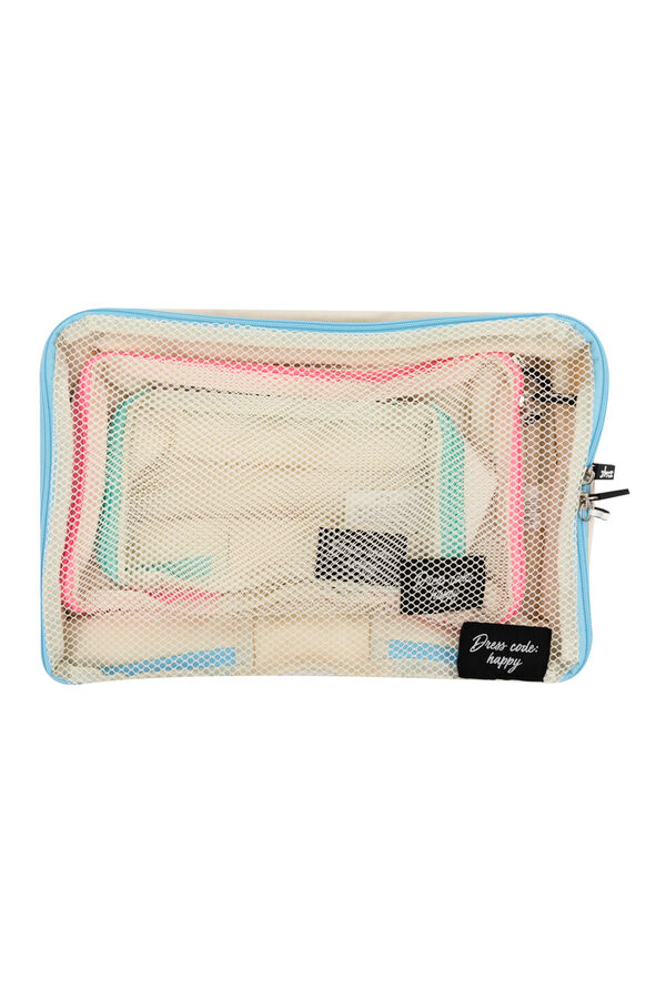 Mr. Wonderful Set 3 bolsas organizadoras estampado