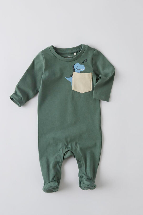 Name it Baby-Jungen-Pyjama Gr&uuml;n