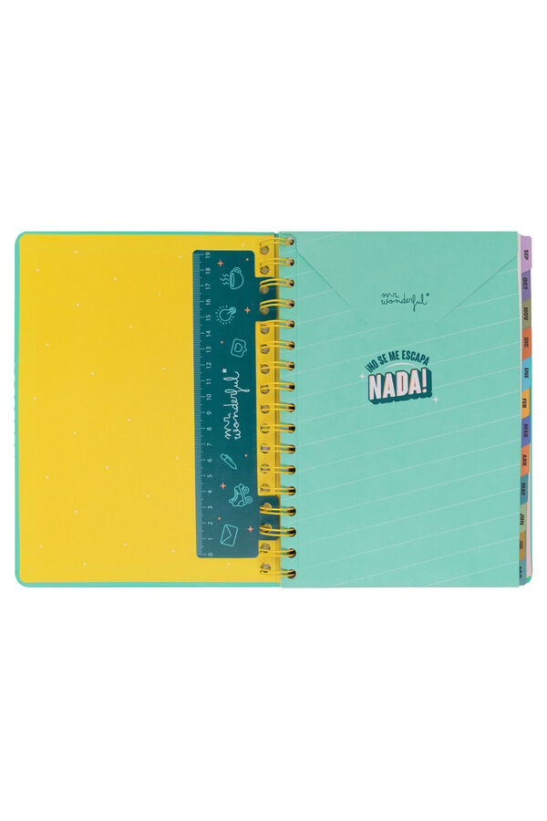 Libretas Bonitas Mr.Wonderful - Agenda Wonder 2024 Semanal Rosa - Lo Harás 22,1 X 2,1 X 15,6 Mr Wonderful