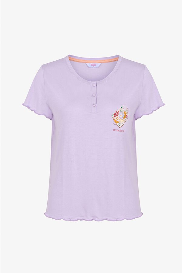 Penti Ensemble pyjama court vichy Maman rose