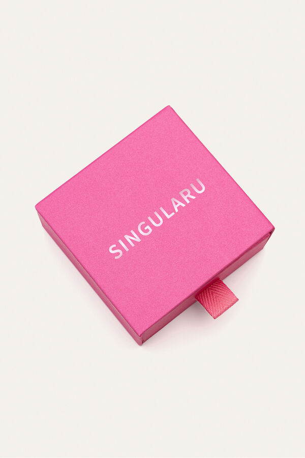 Singularu Jewelry Case Pink Zipper grey