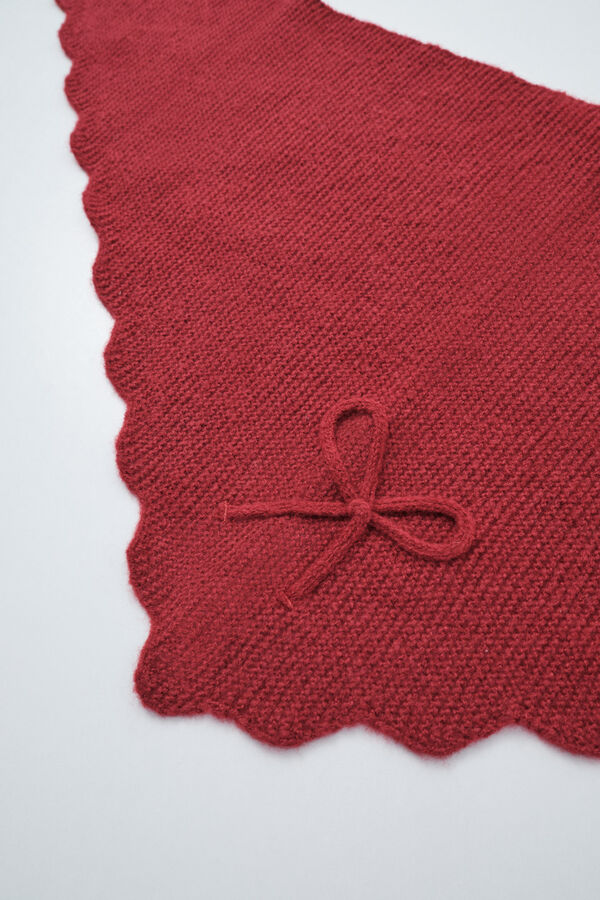 Women'secret Foulard triangulaire &agrave; vagues rouge rouge