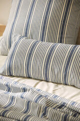 Calma House Haiti blau Streifen Kissenbezug Blau
