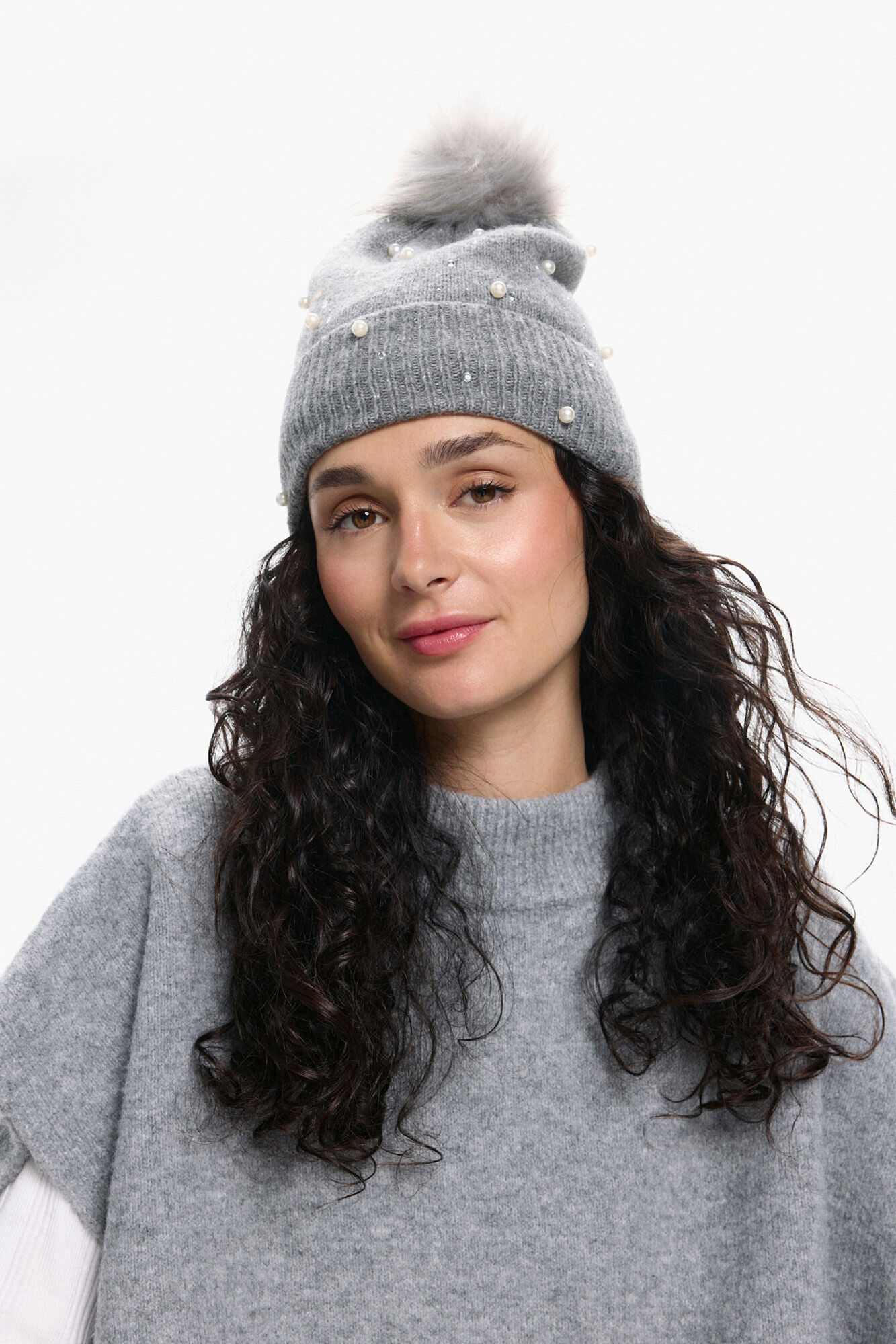 Pieces Gorro Perlas Dobladillo