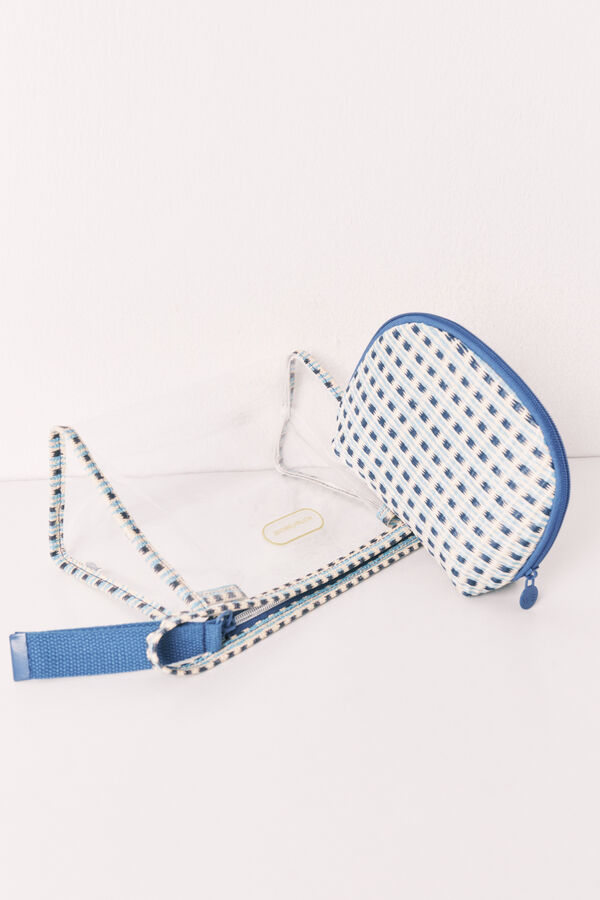 Women'secret Blue print 2 vanity cases blue