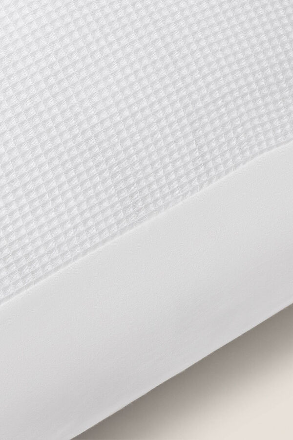 Womensecret Funda almohada 100% algodón patchwork. Cama 80-90cm. gris