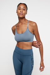 Only Play Sujetador deportivo b&aacute;sico gris