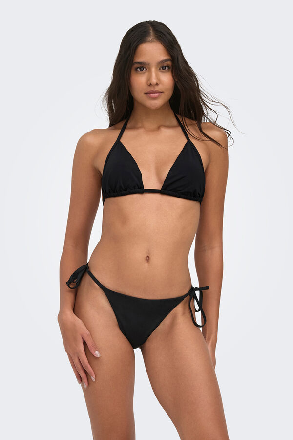 Only Black triangular bikini top black